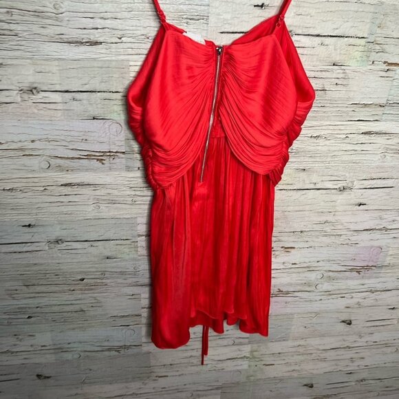 House of Harlow 1960 pink mini dress ruched size medium - Picture 5 of 7